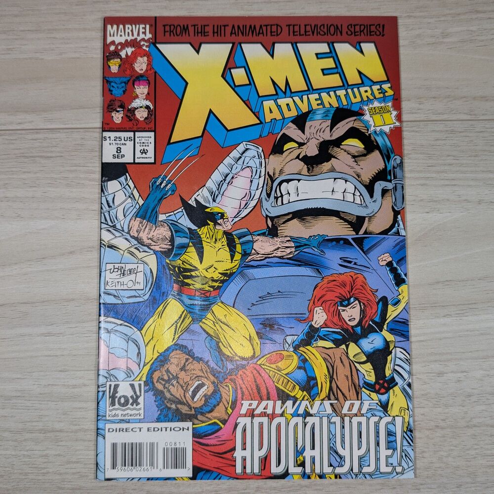 X-Men Adventures #8 (1994) Marvel Comics Fox Kids Animated Series